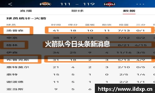 火箭队今日头条新消息